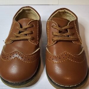 Classic Brown Kids Dress Shoes